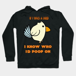 If I Was A Bird I Know Who I'd Poop On Hoodie